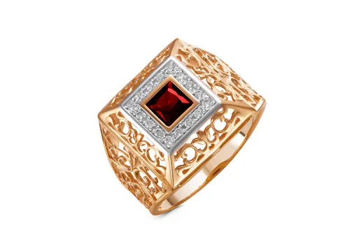 Кольцо мужское (печатка). Золото 585, 1349408 1 8 1