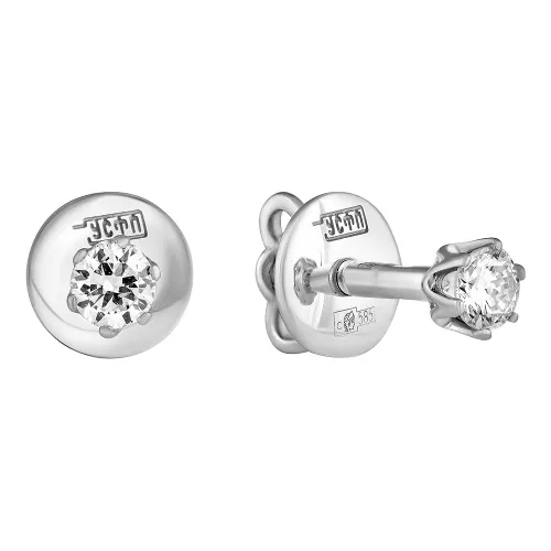 Серьги пусеты-гвоздики, Золото 585, 83-42E61579-F1DD