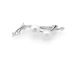  Брошь Серебро 925, Жемчуг 635426