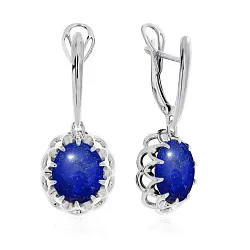 Серьги, Серебро 925, Лазурит 2340471541-1 Серьги, Серебро 925, Лазурит 2340471541-1