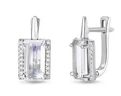 Серьги, Серебро 925, Хрусталь горный 655209