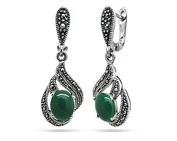 Серьги, Серебро 925, Марказит 633671 Серьги, Серебро 925, Марказит 633671