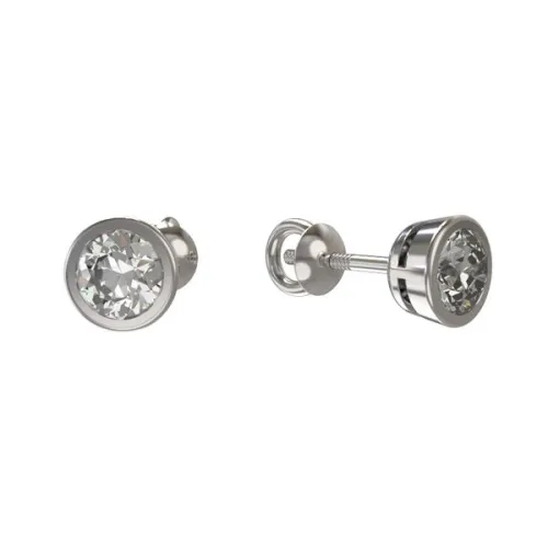 Серьги пусеты-гвоздики, Серебро 925, 1031052-01210