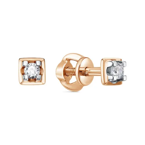 Серьги пусеты-гвоздики, Золото 585, С02767-120