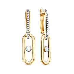 Серьги, Серебро 925, Фианит Z2-11338з