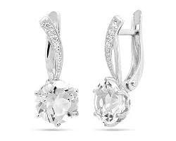 Серьги, Серебро 925, Хрусталь горный 640610