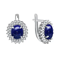 Серьги, Серебро 925, Лазурит 2340470145л Серьги, Серебро 925, Лазурит 2340470145л