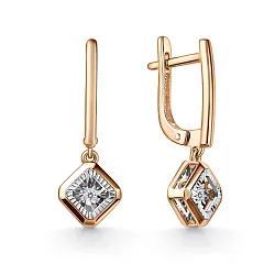 Серьги, Золото 585, Бриллиант 02-11-51197-11-00-1