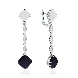 Серьги, Серебро 925, Агат 2340391201-11 Серьги, Серебро 925, Агат 2340391201-11
