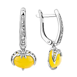 Серьги, Серебро 925, Агат 2340395053-50 Серьги, Серебро 925, Агат 2340395053-50