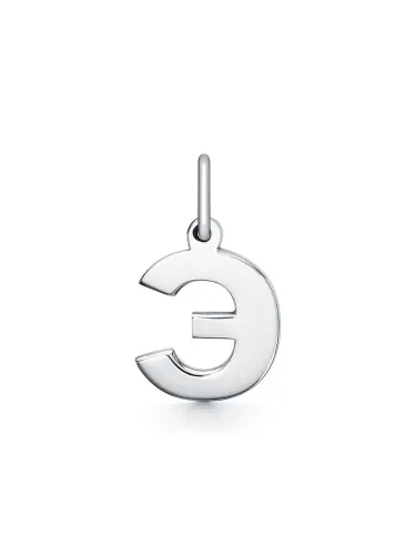 Подвеска буква Э,  Серебро 925, 1-00105