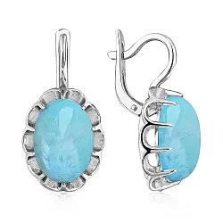 Серьги, Серебро 925, Прочие вставки 2340Л15094 Серьги, Серебро 925, Прочие вставки 2340Л15094