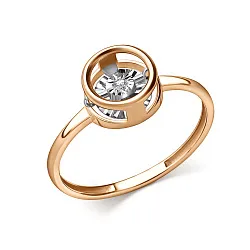 Кольцо Золото 585, Бриллиант 01-11-51201-11-00