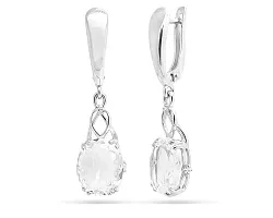 Серьги, Серебро 925, Хрусталь горный 639556