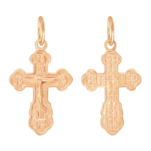 Подвеска крест, Золото 585, 03-0084