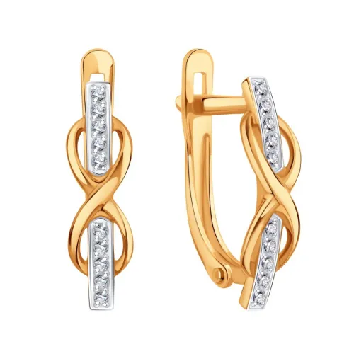 Серьги, Золото 585, Т14202Г116 Серьги, Золото 585, Т14202Г116
