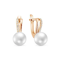 Серьги, Серебро 925, Жемчуг Z2-10150з