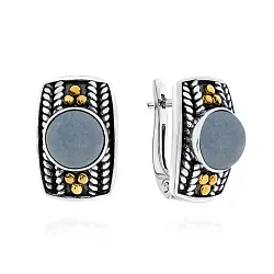 Серьги, Серебро 925, Прочие вставки 2317В01750 Серьги, Серебро 925, Прочие вставки 2317В01750