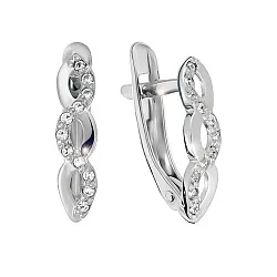 Серьги, Серебро 925, Фианит с105082р                  Серьги, Серебро 925, Фианит с105082р