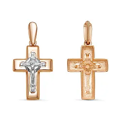 Подвеска крест, Золото 585 080611