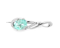  Брошь Серебро 925, Топаз 644859