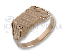 Кольцо мужское (печатка). Золото 585 1201977A00 Кольцо мужское (печатка). Золото 585 1201977A00