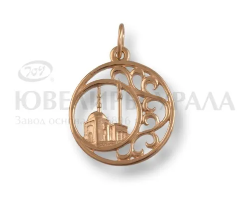 Мусульманская подвеска, Золото 585, 1205487B00 Мусульманская подвеска, Золото 585, 1205487B00