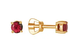 Серьги, Золото 585, Фианит 274907 1 2 10 Серьги, Золото 585, Фианит 274907 1 2 10
