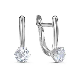 Серьги, Золото 585, Фианит б1201512 Серьги, Золото 585, Фианит б1201512