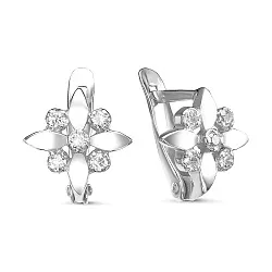 Серьги, Серебро 925, Фианит с103235р Серьги, Серебро 925, Фианит с103235р