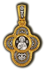 Подвеска крест, Серебро 925 08342