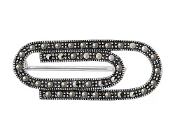  Брошь Серебро 925, Марказит 656347