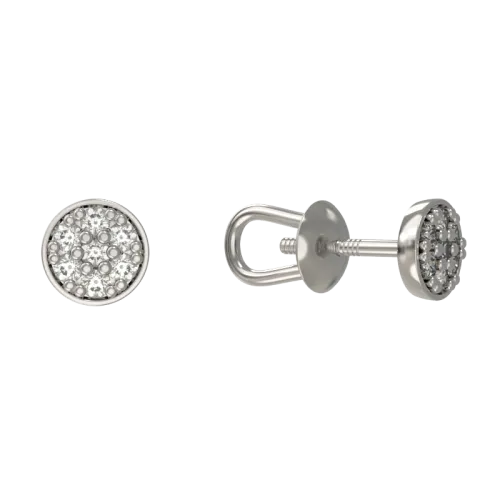 Серьги пусеты-гвоздики, Серебро 925, 1034652-01110