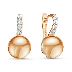 Серьги, Серебро 925, Фианит с125927пз