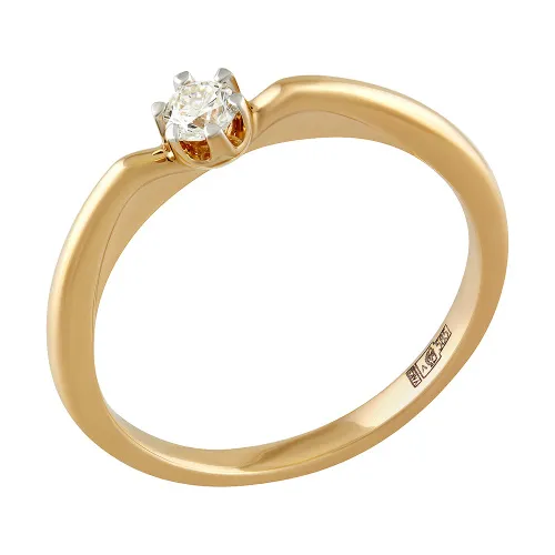 Помолвочное кольцо,  Золото 585, 36-41R01229-F1DD Помолвочное кольцо,  Золото 585, 36-41R01229-F1DD