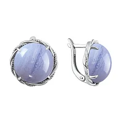 Серьги, Серебро 925, Агат 2340395042-84 Серьги, Серебро 925, Агат 2340395042-84