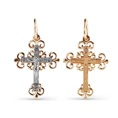 Подвеска крест, Золото 585, Т13006480