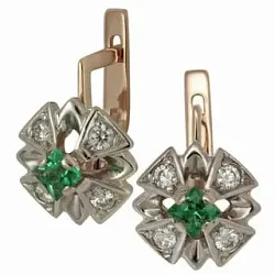 Серьги, Золото 585, Изумруд С0940-123 Серьги, Золото 585, Изумруд С0940-123