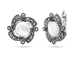 Серьги, Серебро 925, Марказит 633505