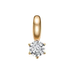 Подвеска фантазийная,  Золото 585, Бриллиант П113-8596