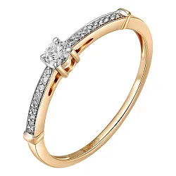 Кольцо Золото 585, Бриллиант 65-41R01243-X1DD