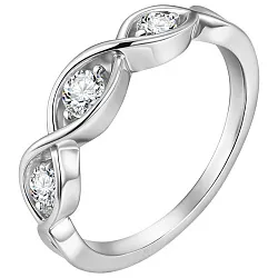 Кольцо Серебро 925, Фианит MCR 39