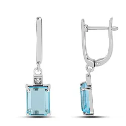 Серьги, Серебро 925, Топаз 645524