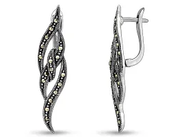 Серьги, Серебро 925, Марказит 654985