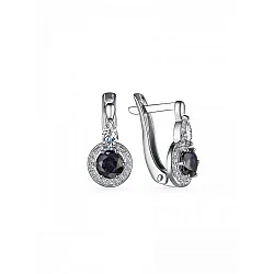 Серьги, Серебро 925, Сапфир С-623рСн