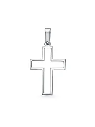 Подвеска крест, Серебро 925 1-00047