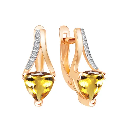 Серьги, Золото 585, 02-52-0267-06