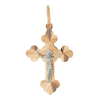 Подвеска крест, Золото 585, 317310 1 1 Подвеска крест, Золото 585, 317310 1 1