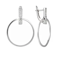 Серьги, Серебро 925, Фианит с1090-1р Серьги, Серебро 925, Фианит с1090-1р