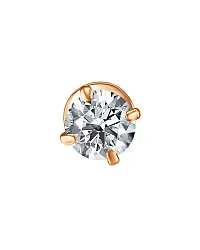 Серьги пусеты-гвоздики, Золото 585, Фианит ПУСл01-14моно/бцФ/з585